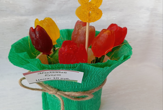 Букет мыльный