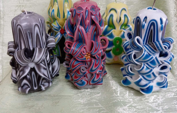 Свеча резная