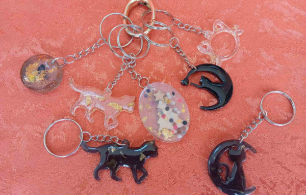 Брелоки из эпоксидной смолы